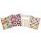 Barker Creek Groovy Peel & Stick Library Pocket Set, Multi-Design, 120/Set, PK120 4061 - alternate 1
